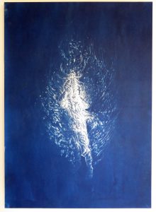 OVOMATIQUE, cyanotype, 2019 ©Michael Kerbiche